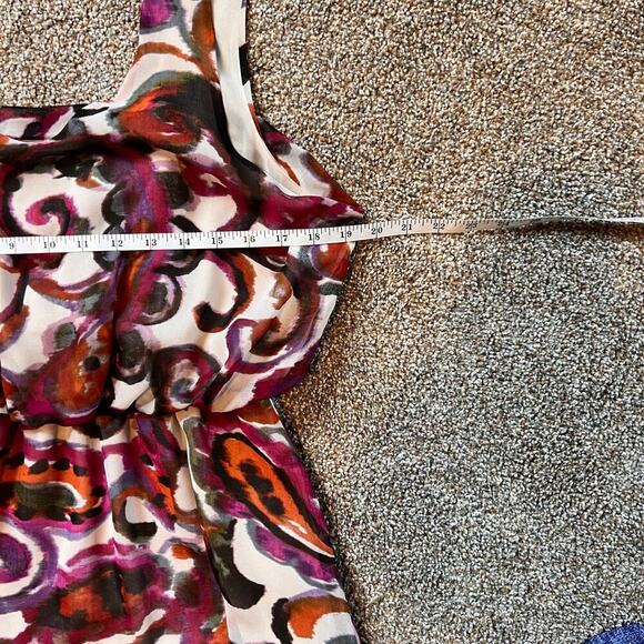 Patterson J. Kincaid Blouson Mini Shift Dress.  Scoop Neck and Back.  Size Large - Picture 5 of 8